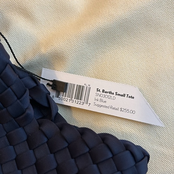 NWT Naghedi Small St. Barth’s Tote - Ink Blue Color - Picture 6 of 12